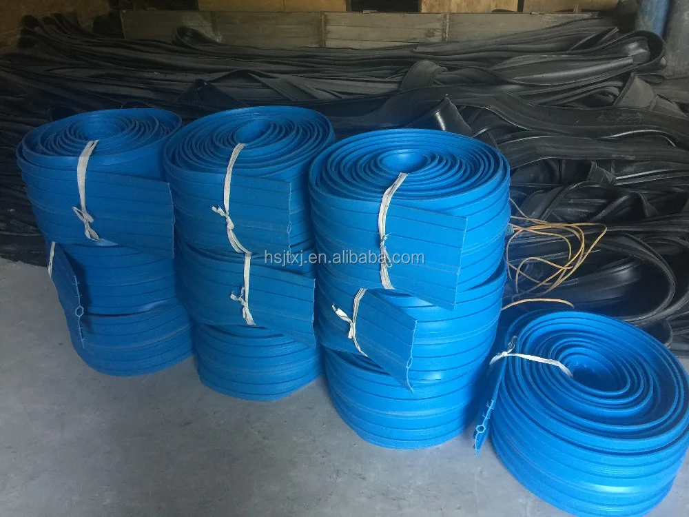 China supplier jingtong high quality 3 to 10mm thickness pvc waterstop with center bulb for concrete joint