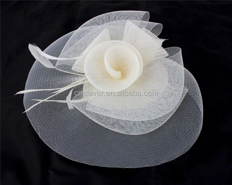 Ladies Bridal Party Hats Fascinator Sinamay Hats For Party,Fashion Women Party Feather Fascinator Hat