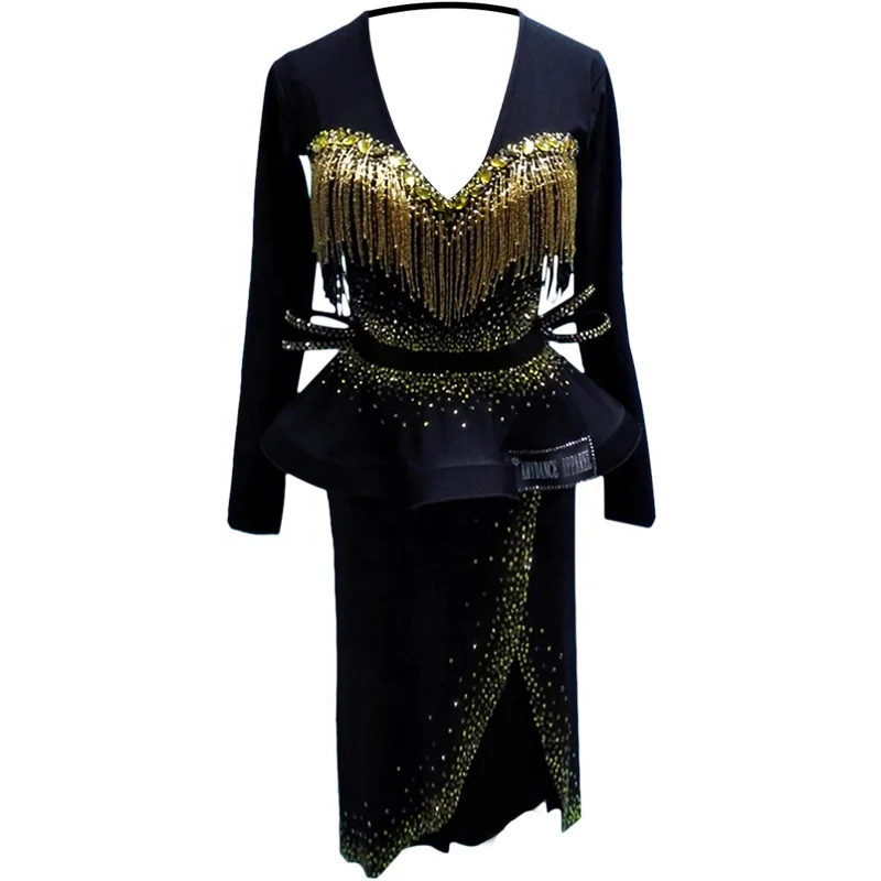 High end adult women latin dress blackpool competition latin dance costume