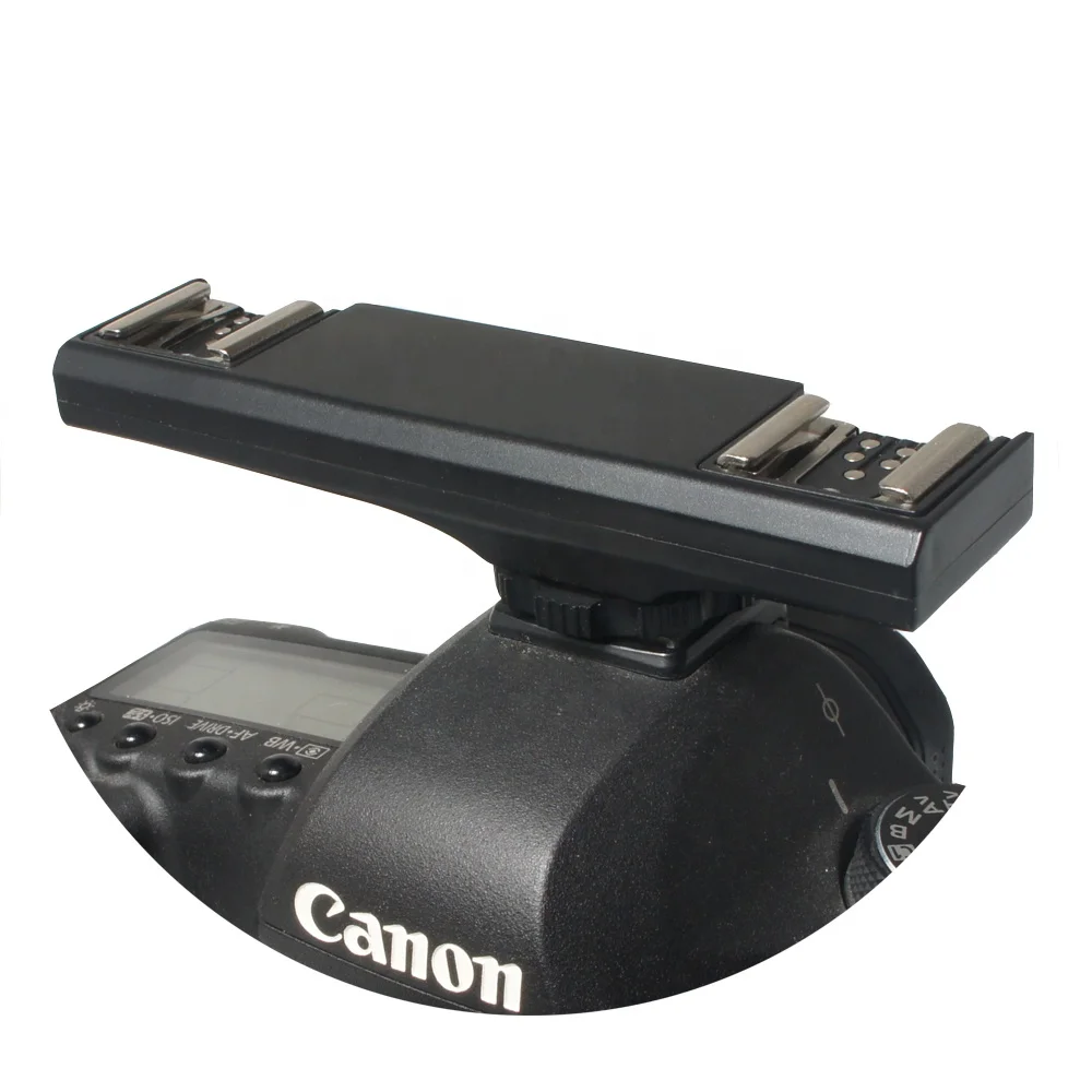  Hot Shoe Bracket WS-2C Ws Dual TTL Flash Light Speedlite Splitter for Canon