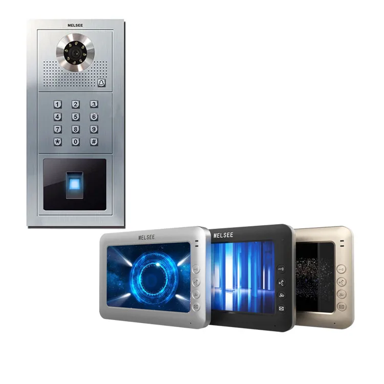 
IP intercom with fingerprint and nameplate access video door phone 