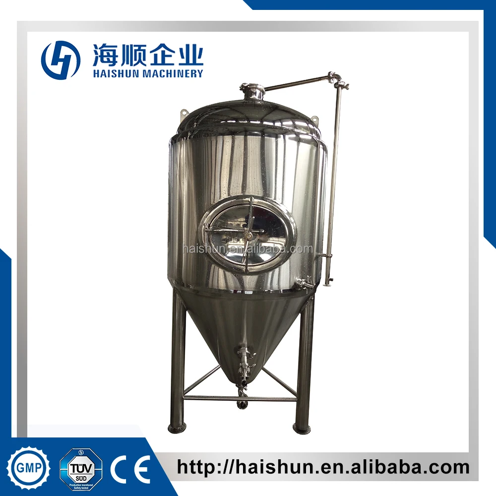 1000L--10000L Brewery Equipment Conical Fermenters, Stainless Steel Dimple Jacketed Beer Cooling (CE)
