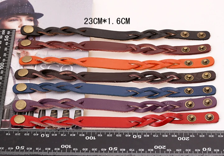 
Genuine Cowhide Leather Custom Engraved Bracelet 