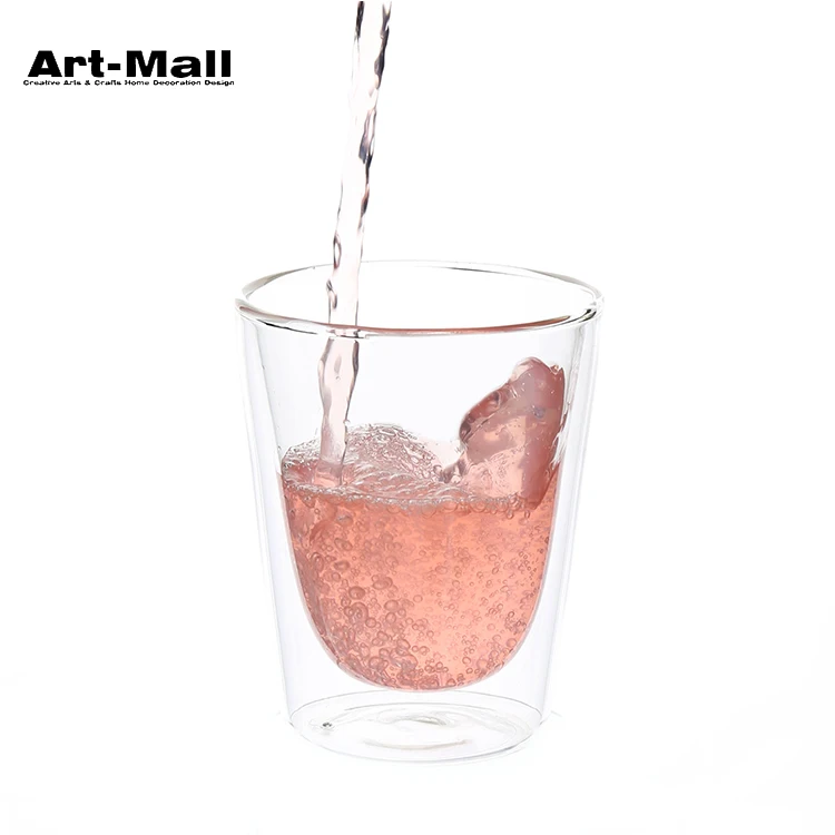 Long lasting 8*11.5cm 300ml glass tea cup