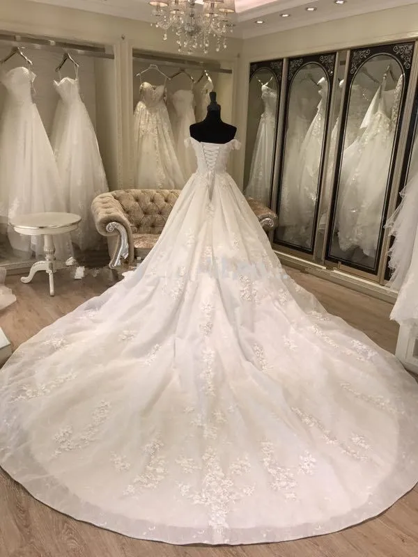 Plus Size Bridal Gowns Elegant Luxury Wedding Gowns Abiti da sposa Dubai Robe de mariage 2021 Ball Gown Wedding Dresses
