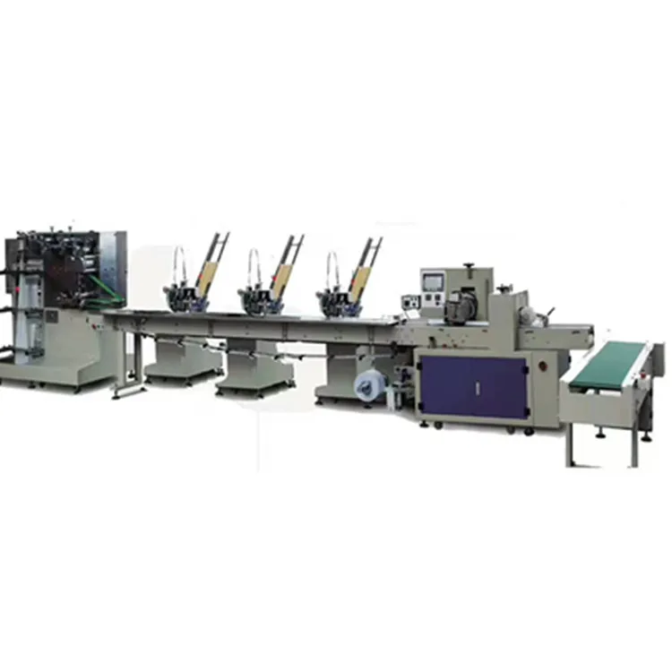 Eco-friendly wooden cutlery PLA tableware takeaway spoon fork knife napkin salt pepper set automatic packing machine