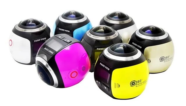 HDKing V1 waterproof 16MP WIFI function motor bike gear 360 camera diving helmet camera