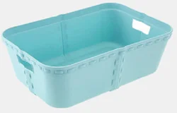 Wokahome Stackable Storage Table Plastic Home Organizer Storage Bins Box for Home Kitchen Office S M L