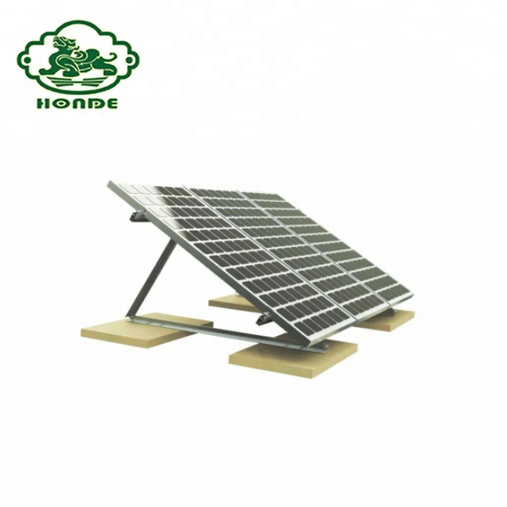 Concrete Base Solar Panel Roof Mounting Brackets System