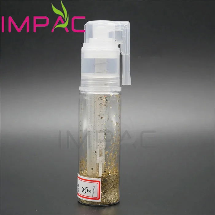 Plastic customizable pepper spray bottle with body shimmer sprayer 25ml