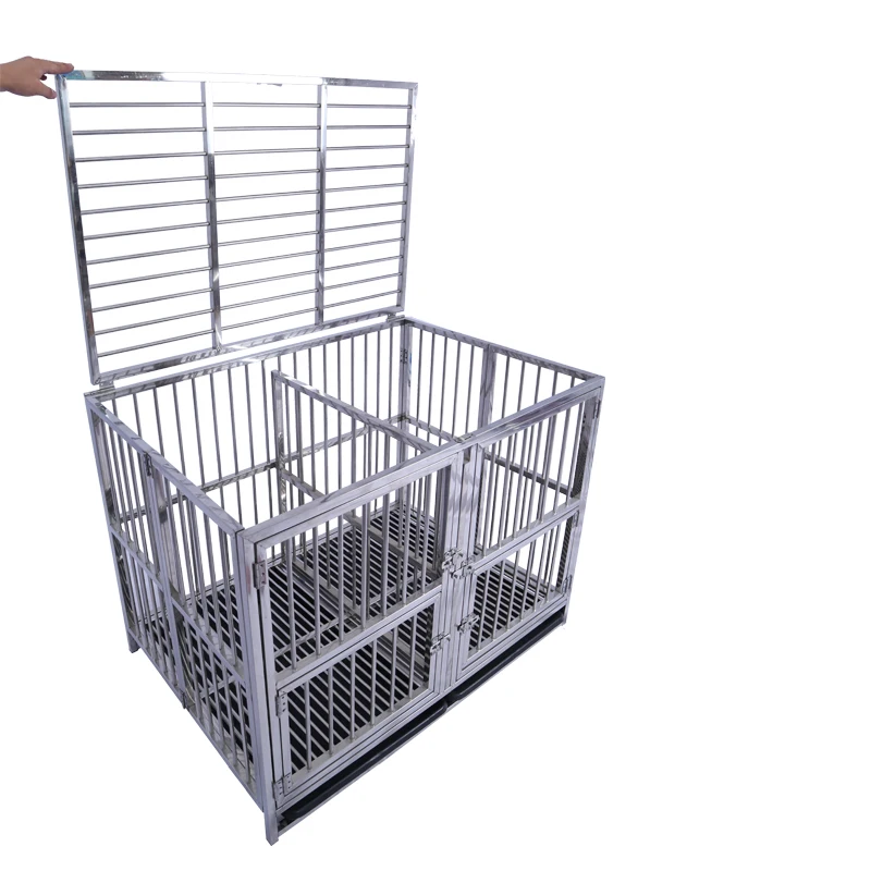 Custom size dog cage stainless steel large pet cage dog cage for sale