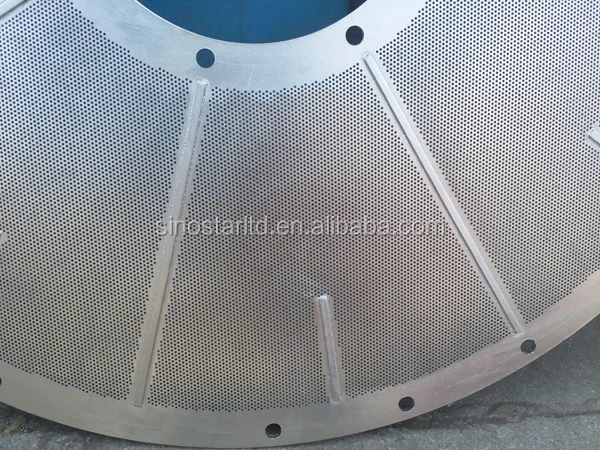 stainless steel perforated paper pulp screen plate