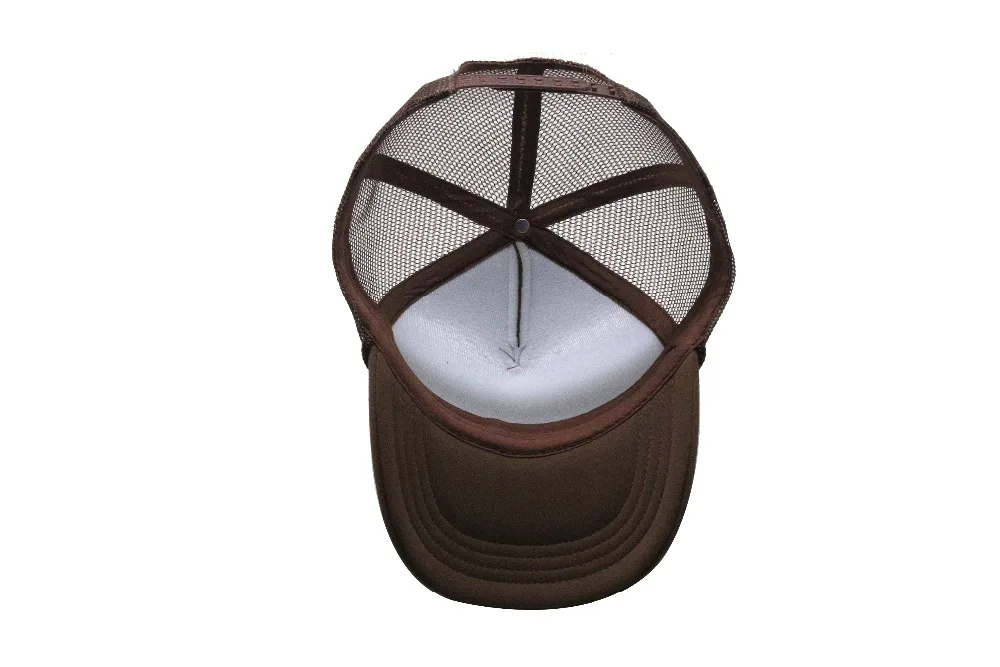 
High Quality Rope Sponge Fashion Rope Custom Brown Trucker Hat Blank 