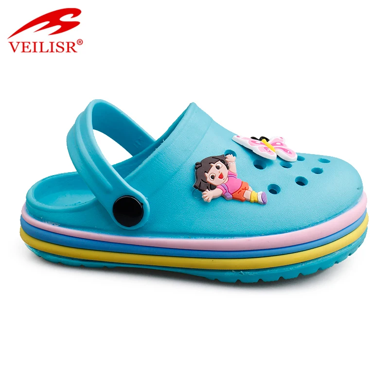 New cartoon patch summer beach walk sandals EVA kids garden clogs