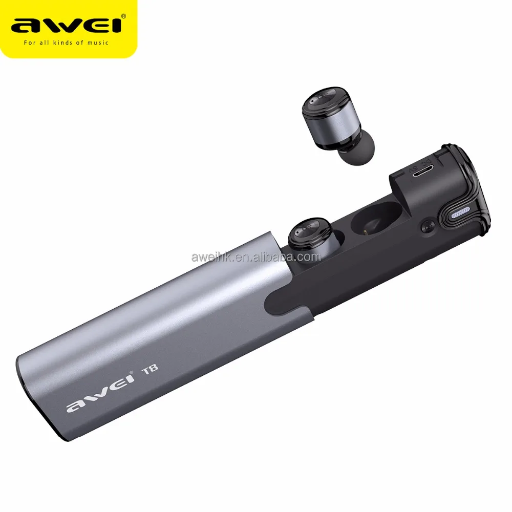 AWEI T8 OEM/ODM Factory Manufacturing Sport wireless bluetooth headphones with charging dock