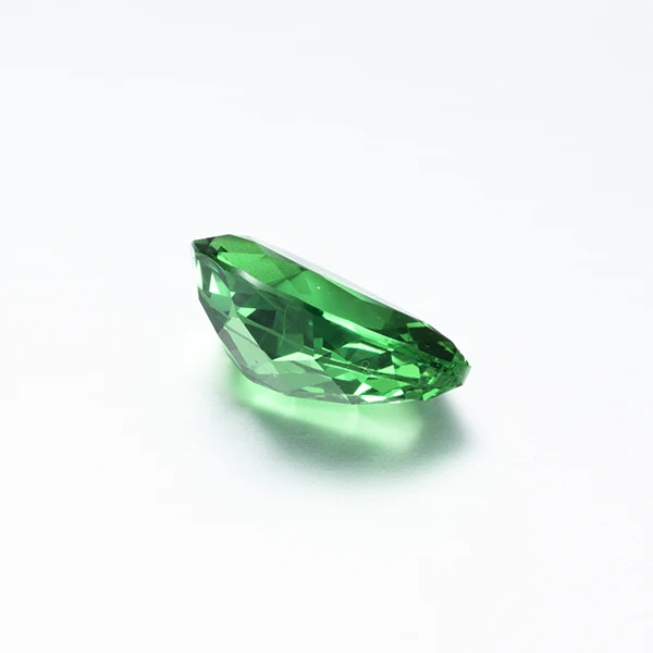 Lab created gemstone same as afghanistan fashion afghan Synthet emerald stone and cut emerald