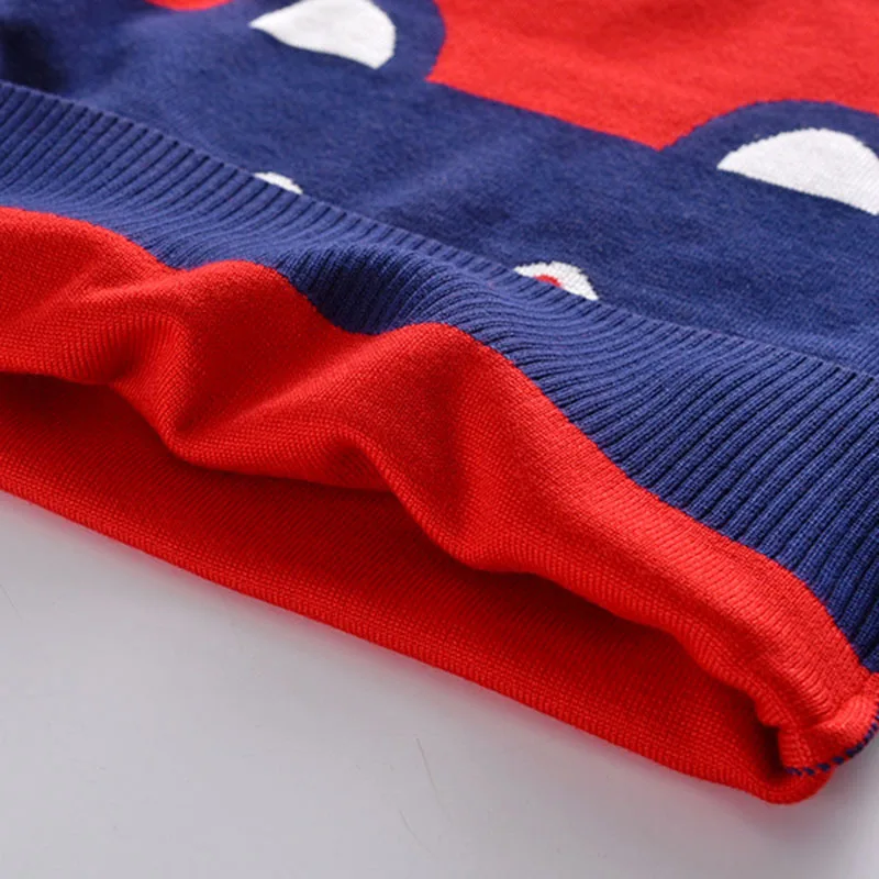 
Baby boys bear cartoon kids warm children nepal chunky knit uniform sweater 