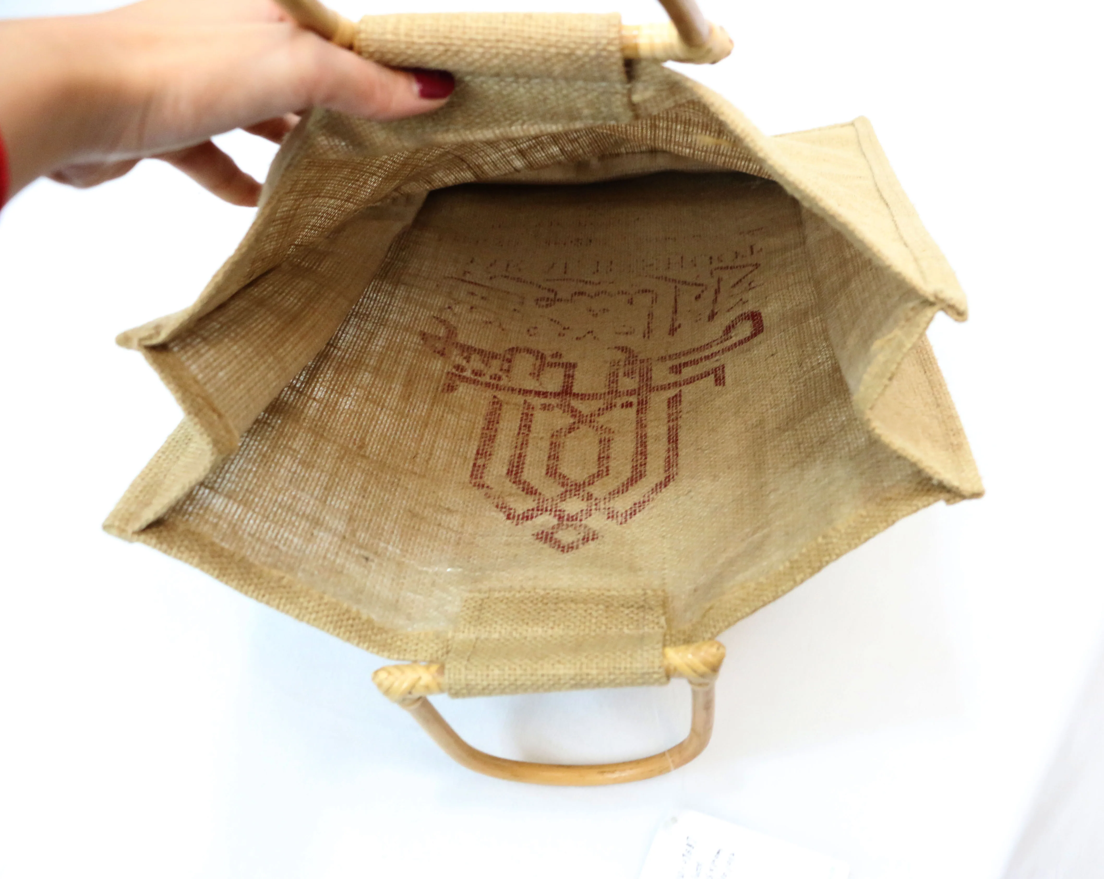 Wholesale Plain Hessian Shopper Bag Custom Printed Large Natural Eco Friendly Burlap Jute Shopping Tote Beach Bag With Logos