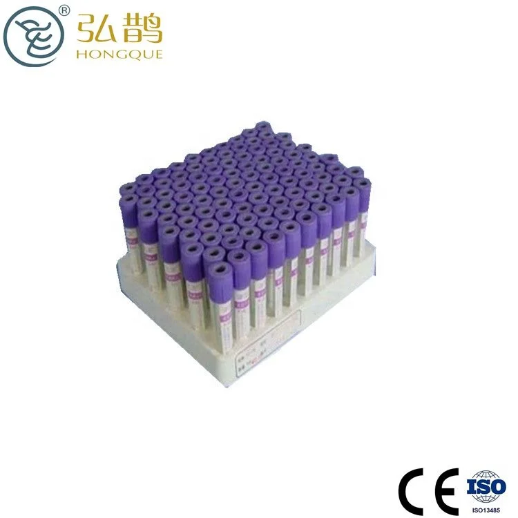 Vacuum blood collection EDTAK3 tube with purple hat