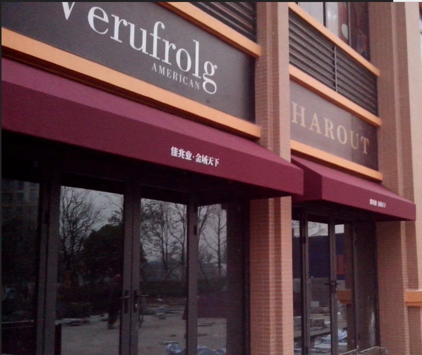 Fashion Design Diy French Aluminum Folding Half Round Small Window Awning