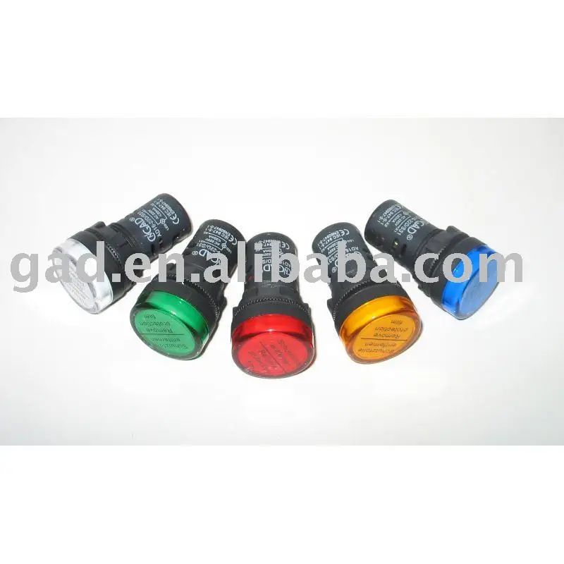 
CNGAD 5 colors 220V LED panel lamp (pilot light,led signal lamp)(GD16-22DS) 