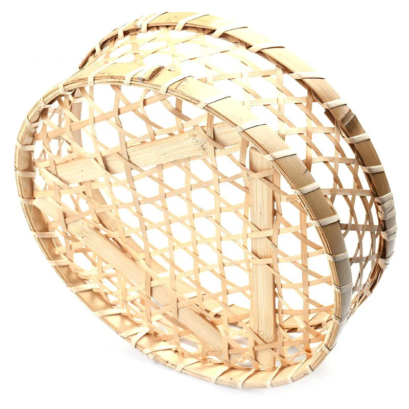 Wholesale Bamboo Bread Basket Bamboo Weaving Storage Basket Bamboo Storage Basket