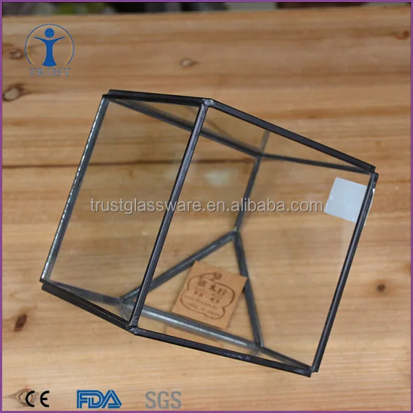 Пирамида Геометрическая Стекло Террариум/Ручная Плантатор/Air Завод стеклянная ваза