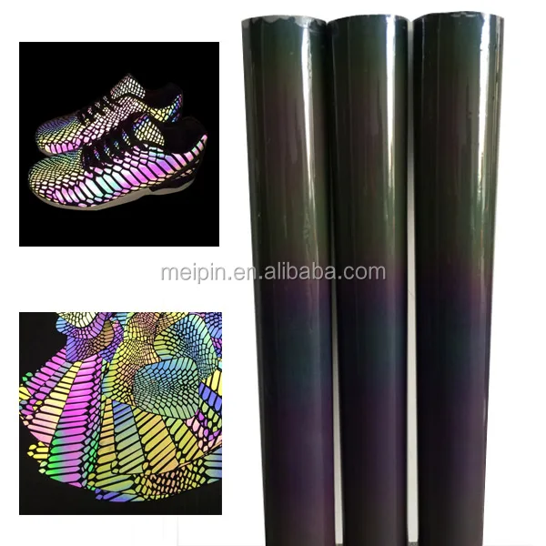 High Frequency TPU Trademark Label logo Reflective Hot melt TPU film shoes material for Clothing