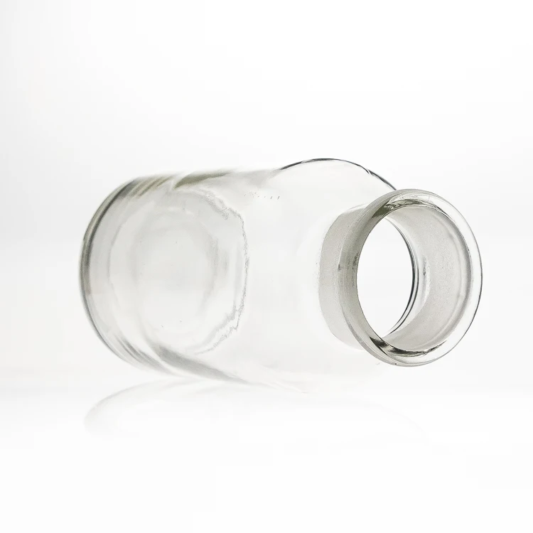 Pharmaceutical Bottles 500ml 500cc 18oz Clear Glass Round Shape Wide Mouth Reagent Bottle with Stopper