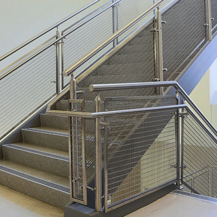 Special design for stainless steel metal wire mesh stairs