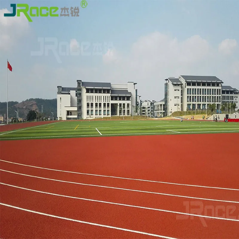 Wear-resisting Plastic Racetrack Sports Flooring Rubber Running Tracks Material For Sports Field
