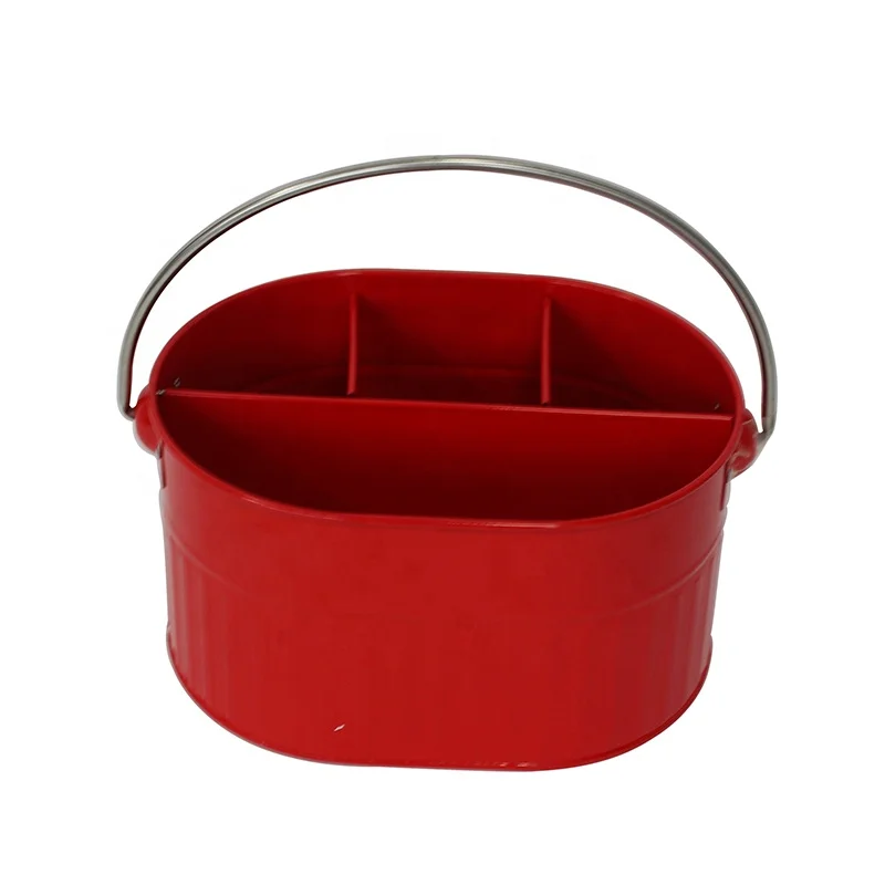 Hot sale flatware storage solution metal silverware organizer