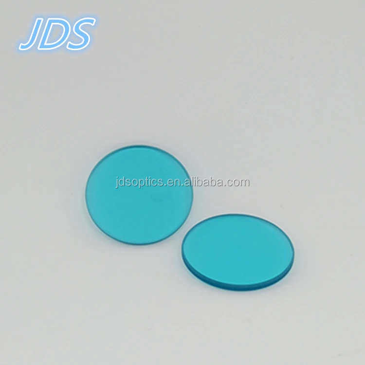 Blue filter QB21(C3C21/BG38) , n-bk7 optical glass, narrow bandpass filter