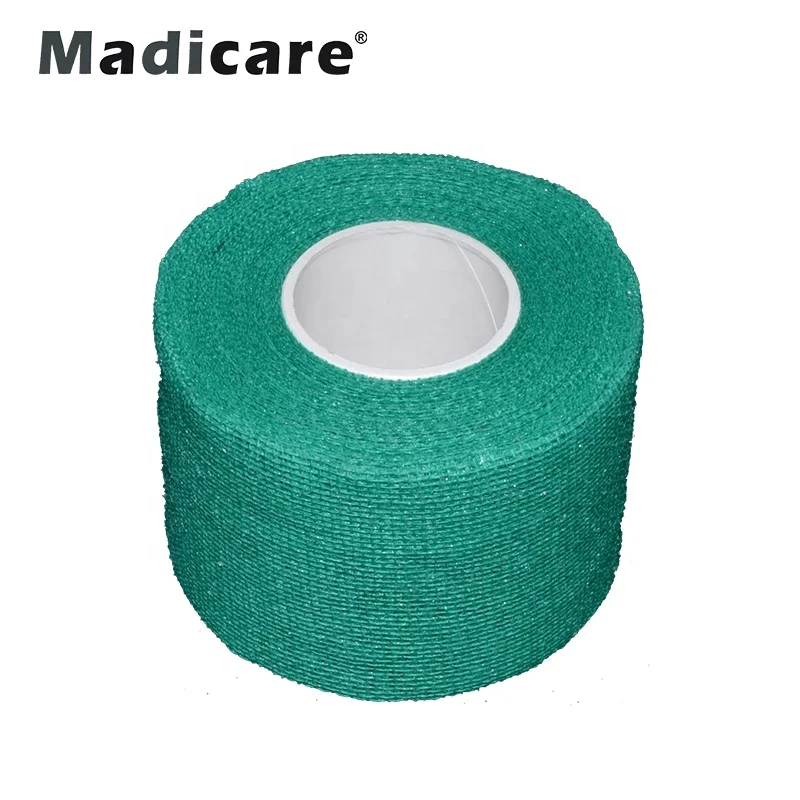 Cohesive adhesive hockey wrap gauze handle finger Golf Grip Tape stick fixing blade sock tape 3.8cmx9.1m in stock