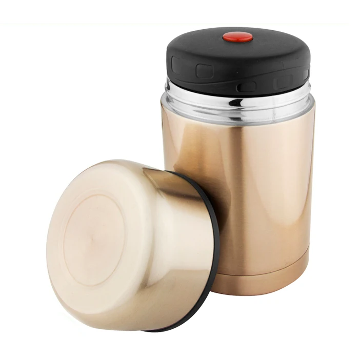 
vacuum insulated stainless steel double walls classical style food jar 