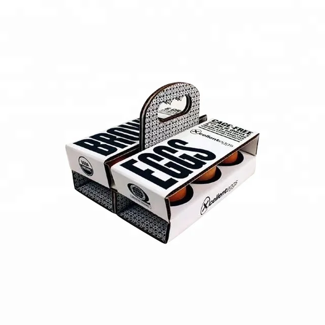 Corrugated Cardboard Take Away Egg Packaging Box With Logo Printing