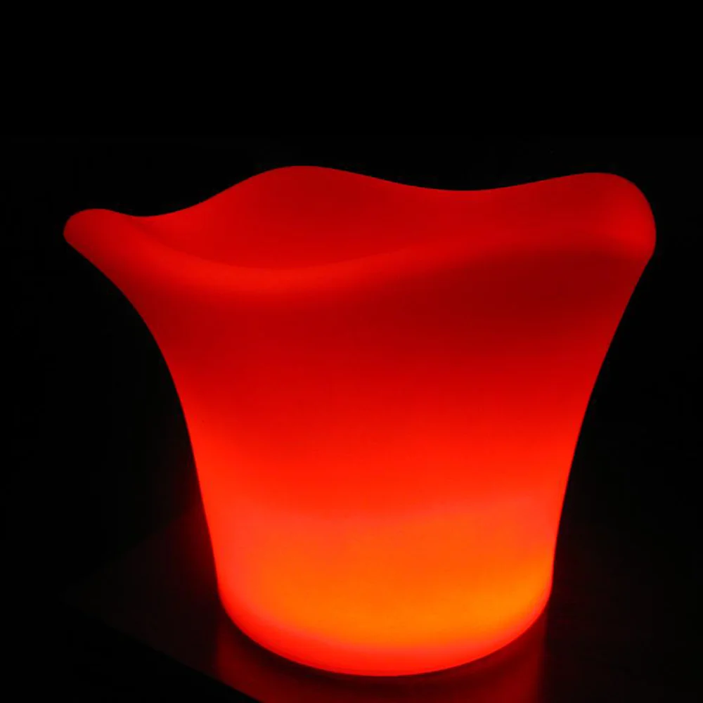 factory best price party wedding even led illuminated furniture led light up plastic beer bucket wine bucket cooler