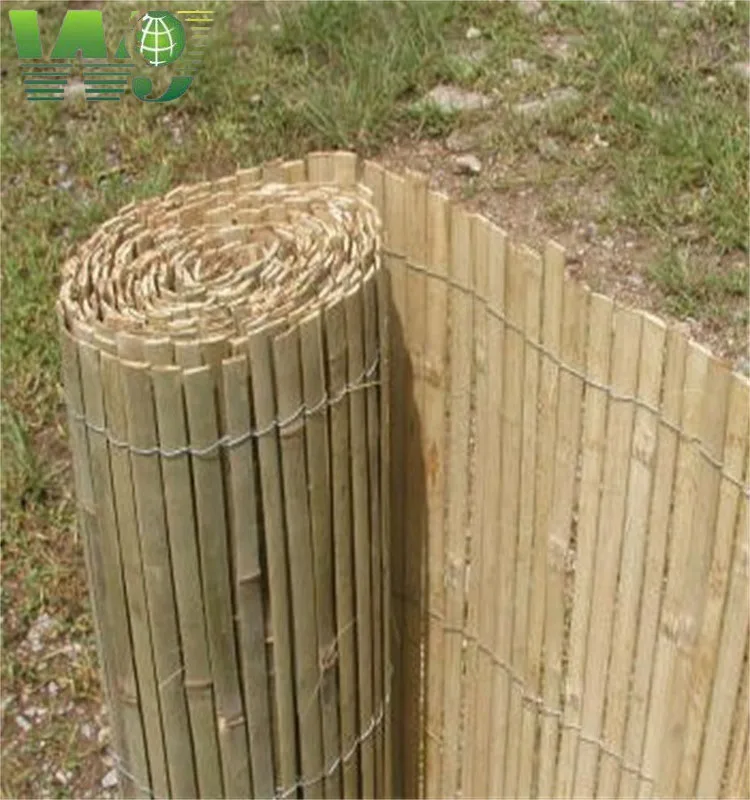 WY T-001 natural black bamboo poles for bamboo fences and bamboo panels
