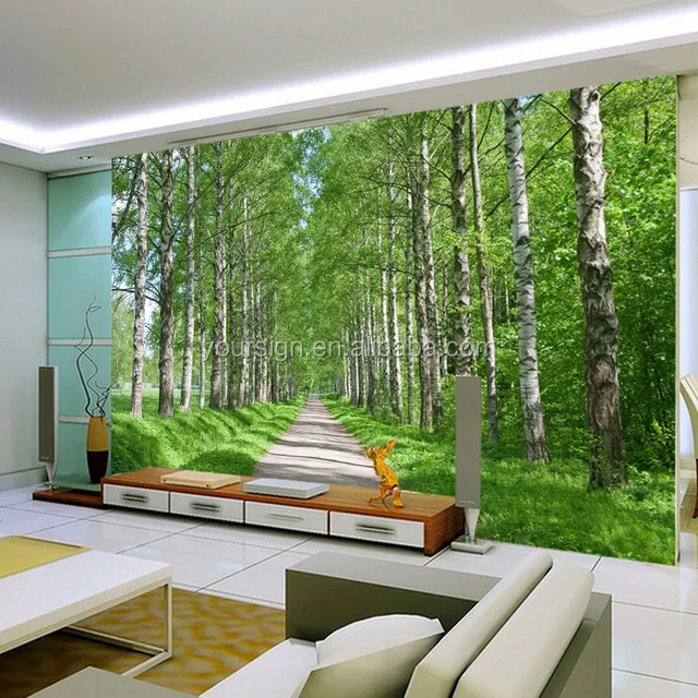 wall paper beautiful 3d mural room background natural and beauty