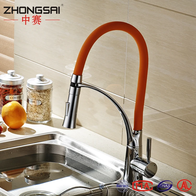 Deck mounted Pull out ORB Single handle Kitchen Sink Plumbing Water Mixer