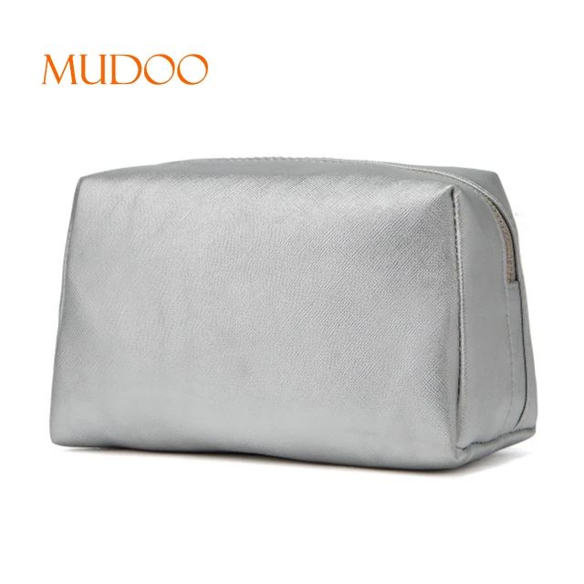 Pink PU Cosmetic Bag Waterproof Makeup Bag Customized