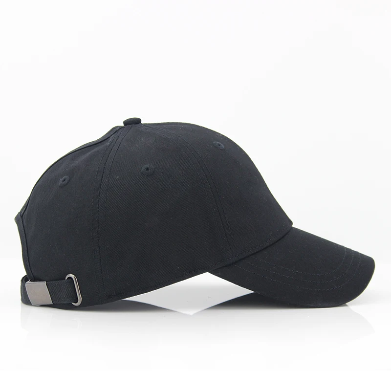 Custom lady 6 panels comfortable cotton fabric ponytail sports hats baseball caps with self fabric back strap and metal adjuster