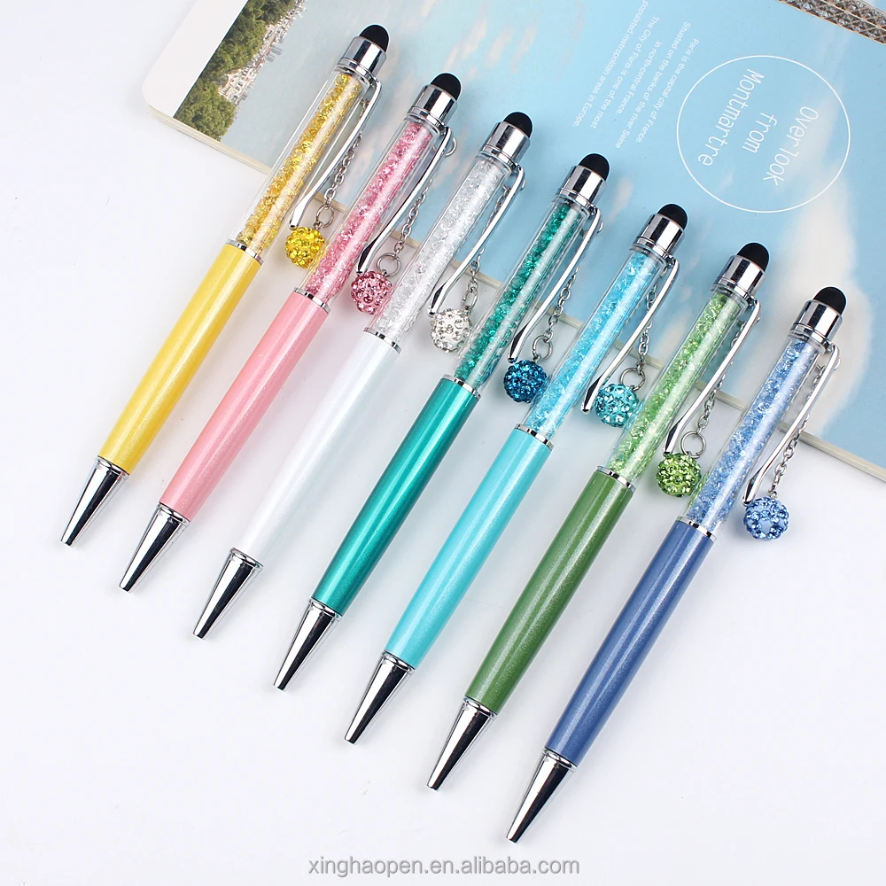 Promotional fashion carbon fiber mini pen design personalized metal pen attached chain