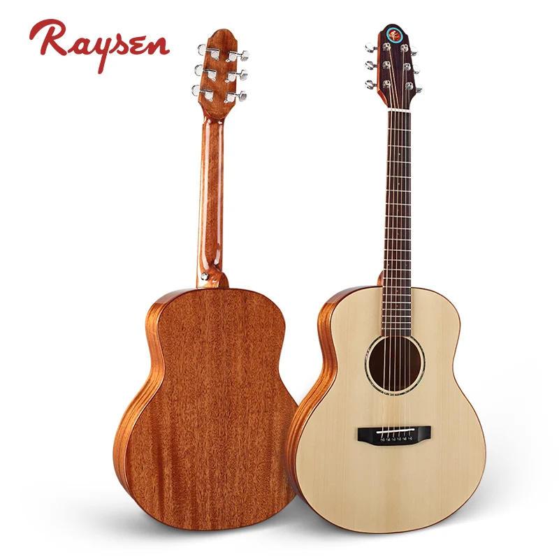 LK-D003 Quality handmade solid top wood guitar musical instrument manufacturer