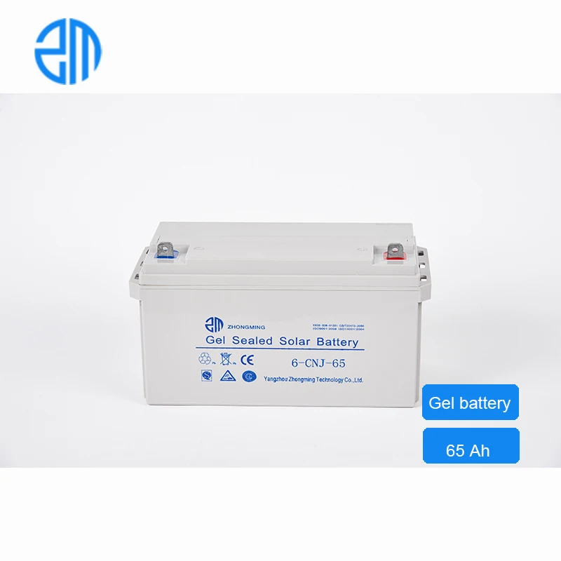 Wholesale 12v 65AH  AGM Lead GEL Battery With Cable For Solar Energy System