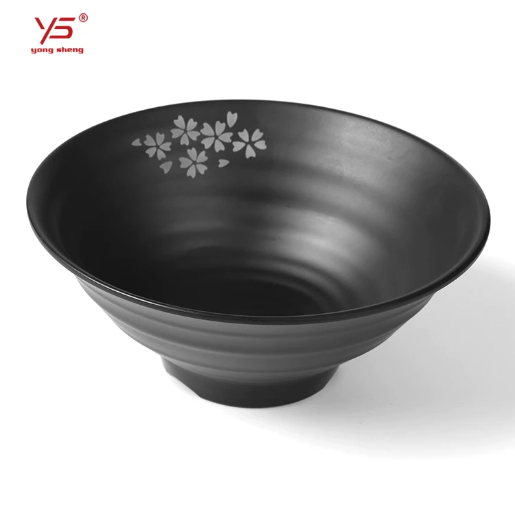 Elegant appearance 100% melamine frosted pasta bowl in plastic