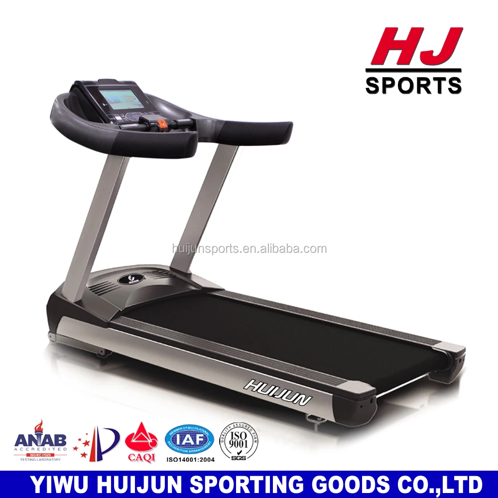 
HJ-BS998B Luxury Commercial Cardio gym treadmill / 5.0HP AC treadmill with color screen of 10