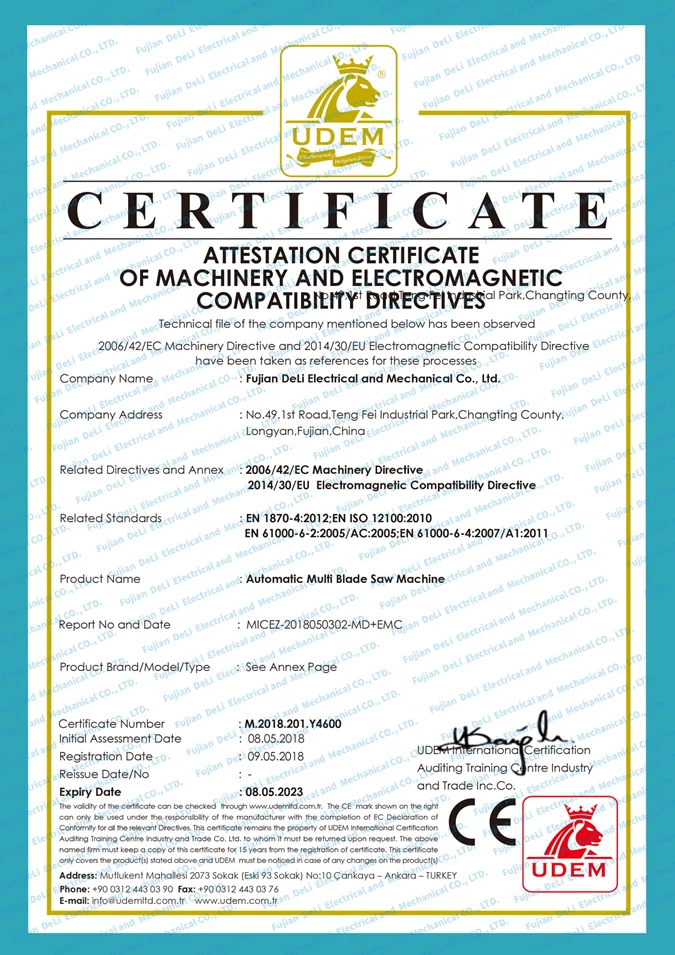 sawmill manufacturer woodwork cutting machine multi saw wood MJ-Q1-800-50-4D