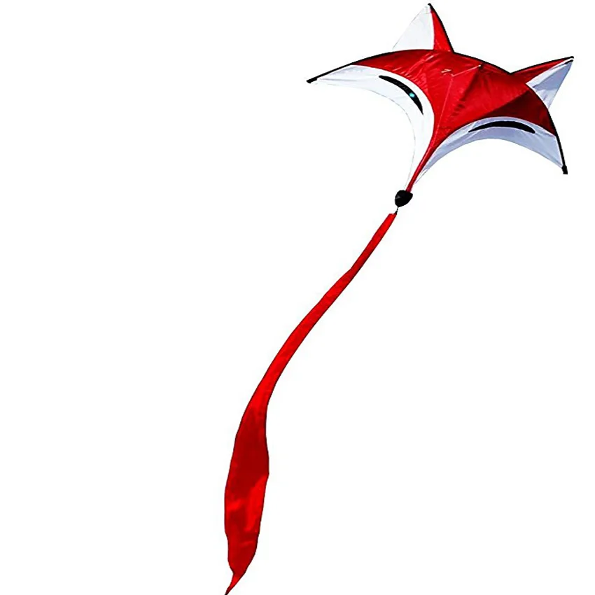 Chinese Wholesale New Nylon Easy Flying Animal Fox Kite For Kids