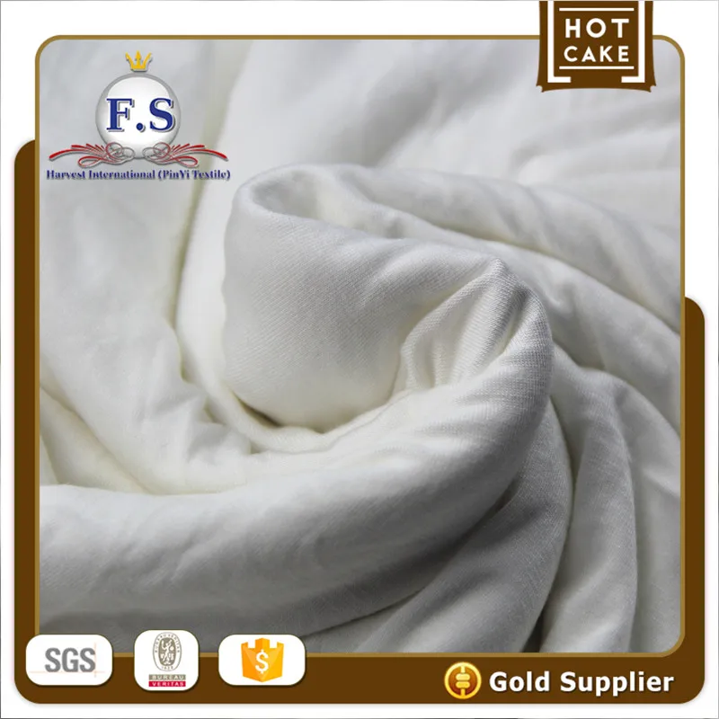 96/4 nature bamboo jersey fabric